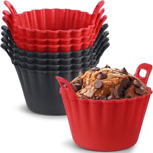 Moldes de Silicona Antiadherentes de Grado Alimenticio Premium para Huevos y Pasteles, Aptos para Freidoras de Aire y Hornos - Product Image 4