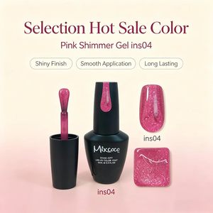 Gel Flash Mixcoco Soak Off UV LED, Paillettes Scintillantes pour Tatouages Temporaires, Gel à Paillettes pour Manucure en Salon et Décoration d'Ongles DIY - Product Image 4