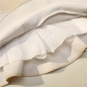 Gonne a vita alta Patchwork a sirena per celebrità una linea da donna Mini gonna a pieghe morbida blu tinta unita Casual gonna corta da ragazza - Product Image 6