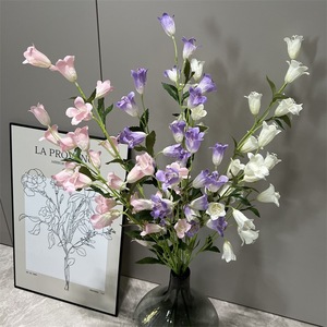 Arreglo de Flores Artificiales, Flores de Seda Mixtas, 28 Cabezas de Campanilla y Lirio de los Valles, Decoración para el Hogar, Accesorios para Exteriores - Product Image 1