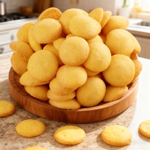 60g Mini Bag Salted Egg Yolk Crispy <strong>Snack</strong> Round Egg Biscuit for Road <strong>Trip</strong> Outdoor Rest Time Biscuits - Product Image 6