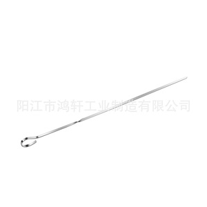 Stainless Steel <b>Flat</b> Skewers 36.8cm 2.0mm Thick For Barbecue <b>Grilling</b> Meat Cooking Baking Outdoor Use HX-069 - Product Image 3