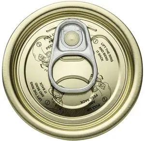 Lid supplier #202 52mm Tinplate/TFS tin can lid, easy open lid