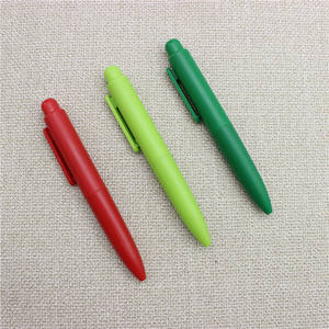 Mini bolígrafos de bolsillo coloridos bonitos, bolígrafos Macaron Chubby para oficina de bolsillo, bolígrafos con logotipo personalizable - Product Image 3