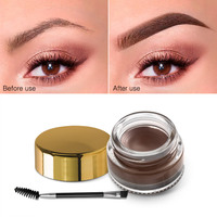 Crème pour sourcils minérale imperméable, marque personnalisée, étiquette privée, fixateur de sourcils, 10 couleurs, 38g, fabriqué en Chine