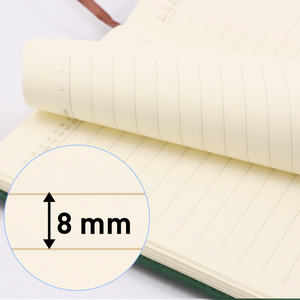 Cuaderno de Cuero Premium con Papel Grueso de 80 g/m², MOQ Bajo, Tamaños A5 y B5, para Estudiantes, Profesionales, Amigos y Colegas, con Bolsillo Frontal - Product Image 4