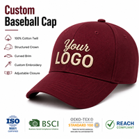 Gorra de Béisbol Deportiva de Algodón de 6 Paneles, Lavable, de Alta Calidad, Personalizada OEM, con Logotipo Bordado para Uso en Exteriores