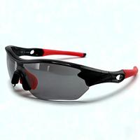 Lunettes de sport OEM anti-UV pour le cyclisme et la course à pied, plusieurs options de couleurs, verres en polycarbonate, lunettes de sport semi-cerclées