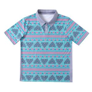 เสื้อโปโลผู้ชายปักโลโก้คุณภาพสูงแบบกำหนดเอง ลายพิมพ์ดอกไม้เต็มตัว ทรงโอเวอร์ไซส์ ผ้าสเตรช - Product Image 4