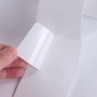 Étiquettes thermiques directes en gros, rouleaux d'autocollants à code-barres, autocollants adhésifs blancs vierges imprimés sur mesure pour étiquettes de marquage