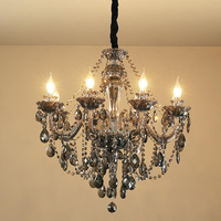 Lustre De luxe K9 moderne, Lustre en Cristal, éclairage 3/6/8/10/15/18, ac 110v/220v