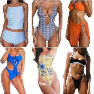 Conjunto de Bikini Micro Clásico de Color Sólido, Top Halter Sexy para Mujer, Moda de Verano, Venta al Por Mayor, Traje de Baño de Talla Grande - Product Image 1