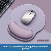 Tapis de souris en caoutchouc personnalisé AiLong Gradient pour femme avec repose-poignet cylindrique pour usage au bureau en stock