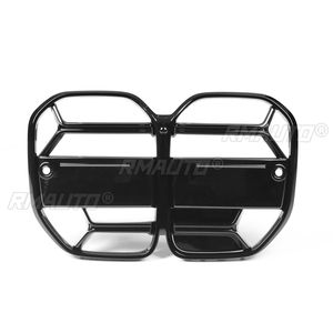 Front Bumper CSL Style Replacement <b>Mesh</b> <b>Grill</b> <b>for</b> BMW 4 Series G22 G23 430i & M440i 2021+ Carbon Fiber Look - Product Image 2