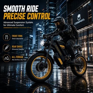 Bicicleta Eléctrica EU para GT20 Pro con Suspensión Completa, Nueva, 3000W, Velocidad Máxima de 31 MPH, Alcance de 145 Millas, Batería Dual de 40Ah, para Aventuras - Product Image 3