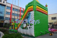 Panda du fournisseur professionnel thème PVC château gonflable toboggan Trampoline jardin école éducatif aéroport résidentiel