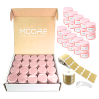 Emballage de soins de la peau cosmétiques de luxe pots transparents contenant de gommage au beurre de corps cosmétique pots de crème en plastique pour animaux de compagnie vides avec couvercles