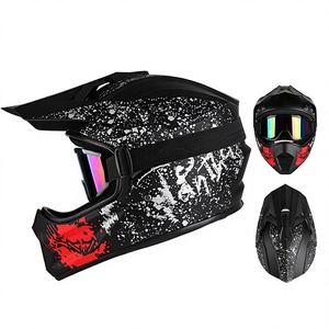 <span class=keywords><strong>Casque</strong></span> de moto tout-terrain certifié DOT en ABS avec logo personnalisé, motif cool, universel quatre saisons - Product Image 1