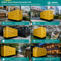 Meilleur prix Générateur diesel Cummins KTA19-G3A 400 kW 500 kVA silencieux/type ouvert avec 1/3 phase pour solution d'alimentation de secours pour hôtels et centres de données