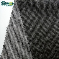 Textile thermocollant 55% Polyester 45%, pour costume, combinaison en Viscose 140gsm, tissu brossé, tissu thermosensible