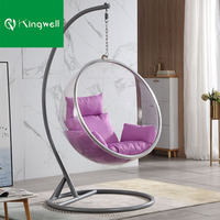 Meubles de maison, dernier design, chaise suspendue à bulles, chaise à bascule en aluminium d'extérieur, chaises à bulles en acrylique pour jardin