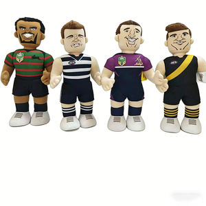 Customized AFL Geelong <b>Cats</b> Richmond Tigers footy player soft <b>plush</b> doll, Four full-body footy player <b>plush</b> dolls - Product Image 3