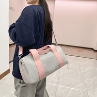 Sac de sport unisexe YSMY en nylon pour loisirs, yoga et fitness, avec compartiment séparé pour chaussures et séparation sec-humide pour la natation