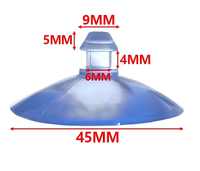 Özel büyük stok cam temizle vantuz 35mm 30mm 60mm 15mm 45mm enayi vantuz silikon kauçuk Suckers
