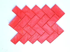 Molde de Goma para Estampado de Polígonos, Varios Estilos de Sellos, Apto para Caminos de Parques y Carreteras Escolares, Simple y Fácil de Usar - Product Image 5