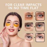 Patchs Masques Contour des Yeux Multi-Couleurs Or 24K (60 unités) - Traitement Anti-Rides au Collagène pour Yeux Gonflés et Cernes