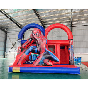 Casa Inflable <span class=keywords><strong>de</strong></span> PVC <span class=keywords><strong>de</strong></span> Superhéroes para Niños, Fácil <span class=keywords><strong>de</strong></span> Instalar en Interiores y Exteriores, para Cumpleaños, Parques y Fiestas - Product Image 1
