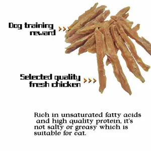 OEM High Quality Various Styles Pet Treats Natural Nutrition High Protein Premium Fresh Meat Chicken Shreds