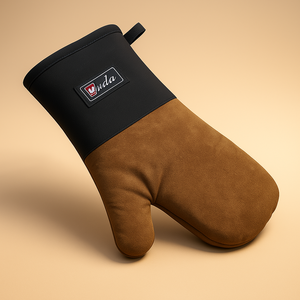 Gants de four en cuir résistants à la chaleur-mitaines de cuisson antidérapantes pour <span class=keywords><strong>cuisine</strong></span> boulangerie micro-ondes cuisson barbecue professionnel - Product Image 1