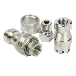 KZF Hydraulic Quick Hose Coupling Joint Stainless Steel 304 High Pressure Pipe fitting for Water Hose Pipe Quick Connect