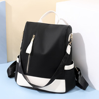 Sac à dos antivol en nylon résistant à l'eau avec port USB, coloris assortis, grande capacité, pour femme, idéal pour l'université et les voyages - Offre Spéciale