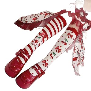 Calcetines de media pantorrilla estilo japonés de verano para mujer, con lazo de encaje y lunares, transpirables, que absorben el sudor, para jóvenes de 18 a 40 años - Product Image 2