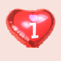 Ballons d'amour-Ballons en film d'aluminium en forme de coeur avec ficelle rouge-Parfait pour les propositions de mariage et les décorations de fête