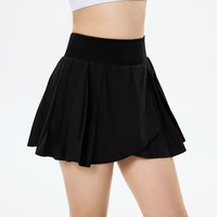 Jupe-short plissée pour femme avec short intégré à ourlet croisé, anti-exposition, séchage rapide, taille haute, pour le golf, la course et le sport, en gros