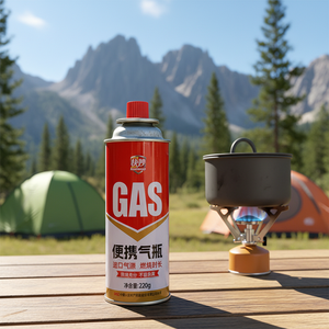 Lata de Gas Butano de 220g 250g 450g en Oferta, Lata de Aerosol Metálica con Logotipo Personalizado, Cartucho de Gas Butano para Camping - Product Image 3