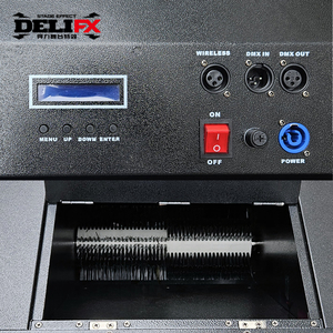DELIFX Potente Turbofan Máquina eléctrica de confeti de huracán Spray Confeti Nubes hasta 15-20m Big DMX Cyclone Confeti Blower - Product Image 5