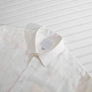 Camisa <span class=keywords><strong>Guayabera</strong></span> Mexicana Cubana para Hombre, Camisa de Lino de Manga Larga para Bodas, Negocios y Trabajo - Product Image 3