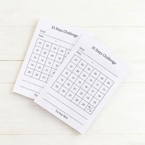 31-Day Self-Discipline Notebook Paper Office Planner for Habit Formation Goal Setting Self-Adhesive Feature for Back-to-School - Product Image 1