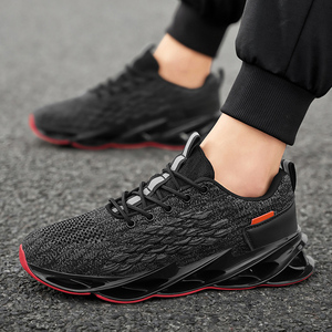 Sneakers da <span class=keywords><strong>Uomo</strong></span> di Alta Qualità <span class=keywords><strong>Taglia</strong></span> <span class=keywords><strong>46</strong></span>, Casual, Traspiranti, alla Moda, con Rialzo Interno, Tomaia in Mesh, Allacciatura - Product Image 6