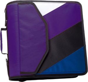 Free Sample BSCI 2-in-1 Zipper <b>Binder</b>-Two 1.5 Inch D-<b>Rings</b> Multiple Pockets with Zipper Compatible Laptop Polyester - Product Image 1