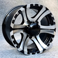 Nouvelles jantes en alliage forgé bicolores à face usinée, style Beadlock à 5 branches, 17-20 pouces, 6 trous, 6061-T6, pour tout-terrain