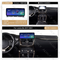 Écran haute performance de 12,3 pouces pour tableau de bord LEXUS NX 2017-2021, Android Auto, Carplay, caméra de recul, stéréo DSP, haute qualité