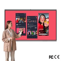 Tableau blanc interactif intelligent 4K de 55/65/75/86/98 pouces avec WiFi, multi-touch 20 points, fréquence de rafraîchissement de 120 Hz