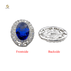 Wholesale Customize Design <strong>Rhinestone</strong> <strong>Buttons</strong> Crystal Navy Stone <strong>Buttons</strong> for Clothes - Product Image 4