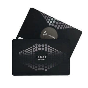 Tarjetas <span class=keywords><strong>de</strong></span> Visita Personalizadas <span class=keywords><strong>de</strong></span> Acero Inoxidable con Grabado Láser Negro Mate, Logotipo Personalizado, NFC RFID para Pagos y Uso en Hoteles - Product Image 5