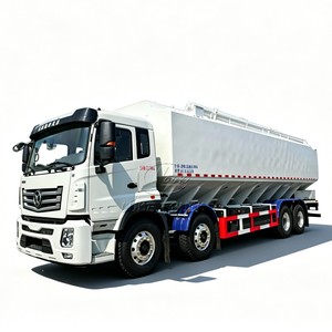 Camión Eléctrico de Transporte de Ganado y Aves de Corral de Uso Pesado, con Jaula Electrohidráulica de 4 Ejes y Tanque de Alimentación para Animales - Product Image 1